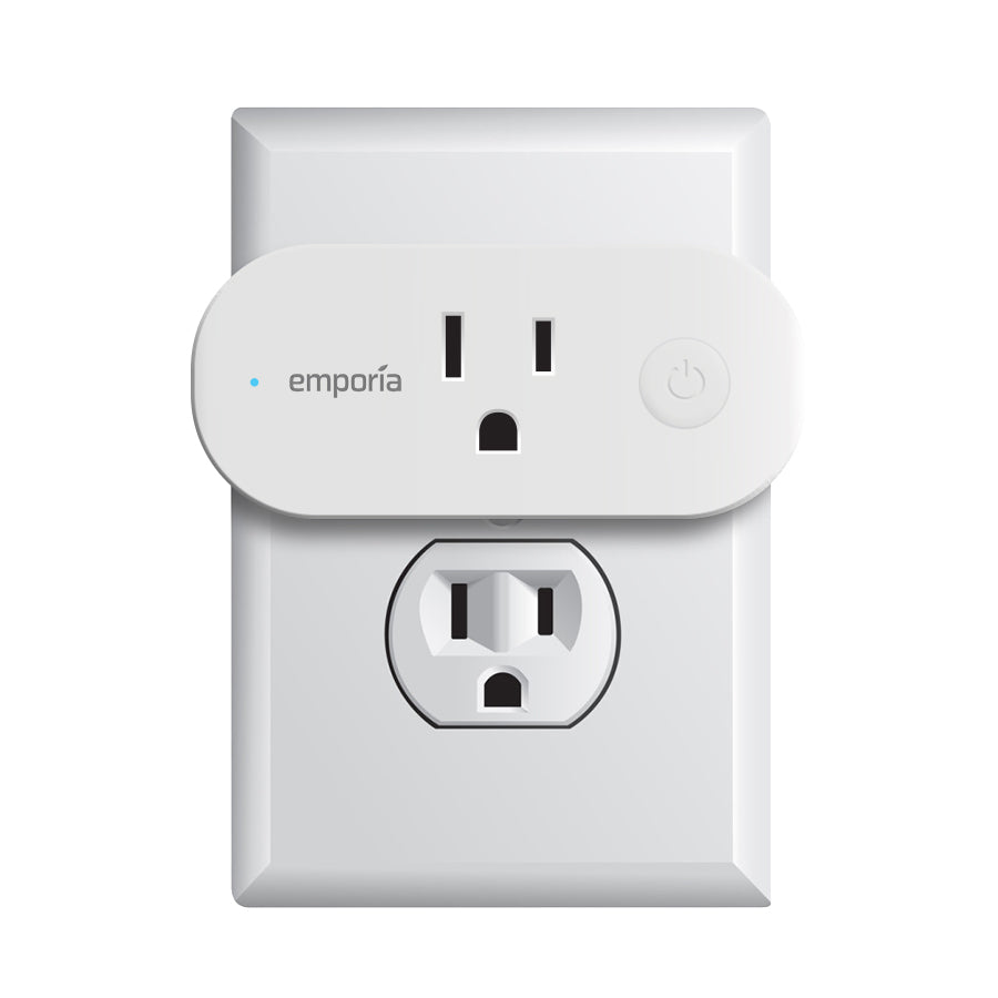 Emporia Smart Plug with Energy Monitoring | 15A Max / 10A Continuous | WiFi Smart Outlet | Emporia App | Alexa | Google | ETL Certified (Package of 4)