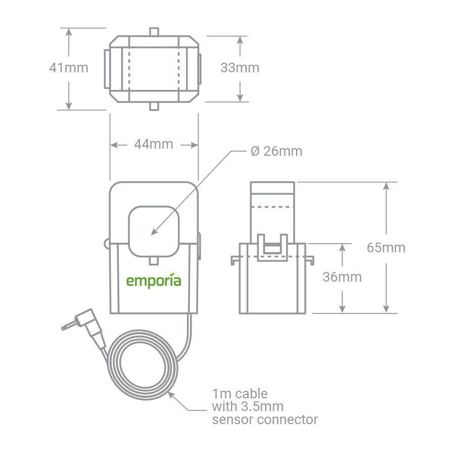 Emporia Vue Gen 2 Energy Monitor with 200A sensors and optional 50A sensors for circuits