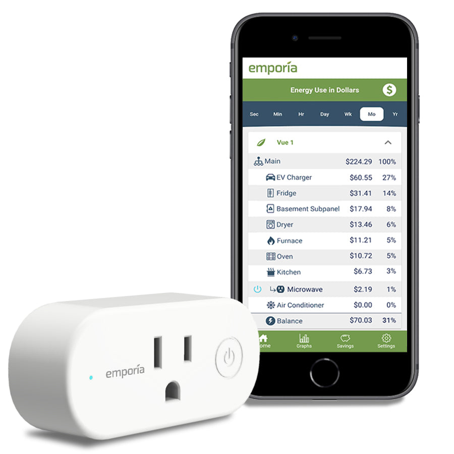 Emporia Smart Plug with Energy Monitoring | 15A Max / 10A Continuous | WiFi  Smart Outlet | Emporia App | Alexa | Google | ETL Certified (Package of 4)